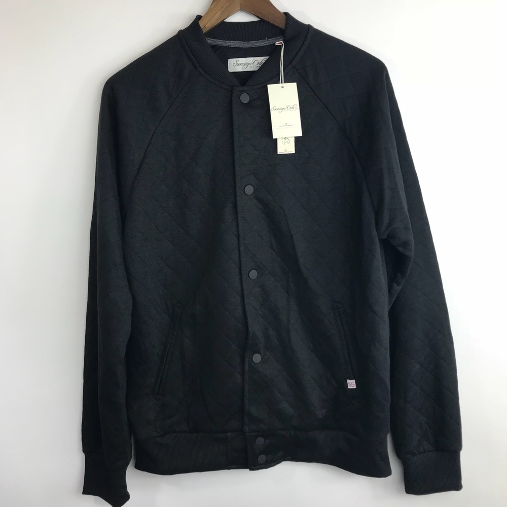 Sovereign Code Black Button Front Jacket - Picture 2 of 7